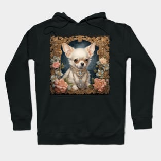 Vintage White Chihuahua Hoodie